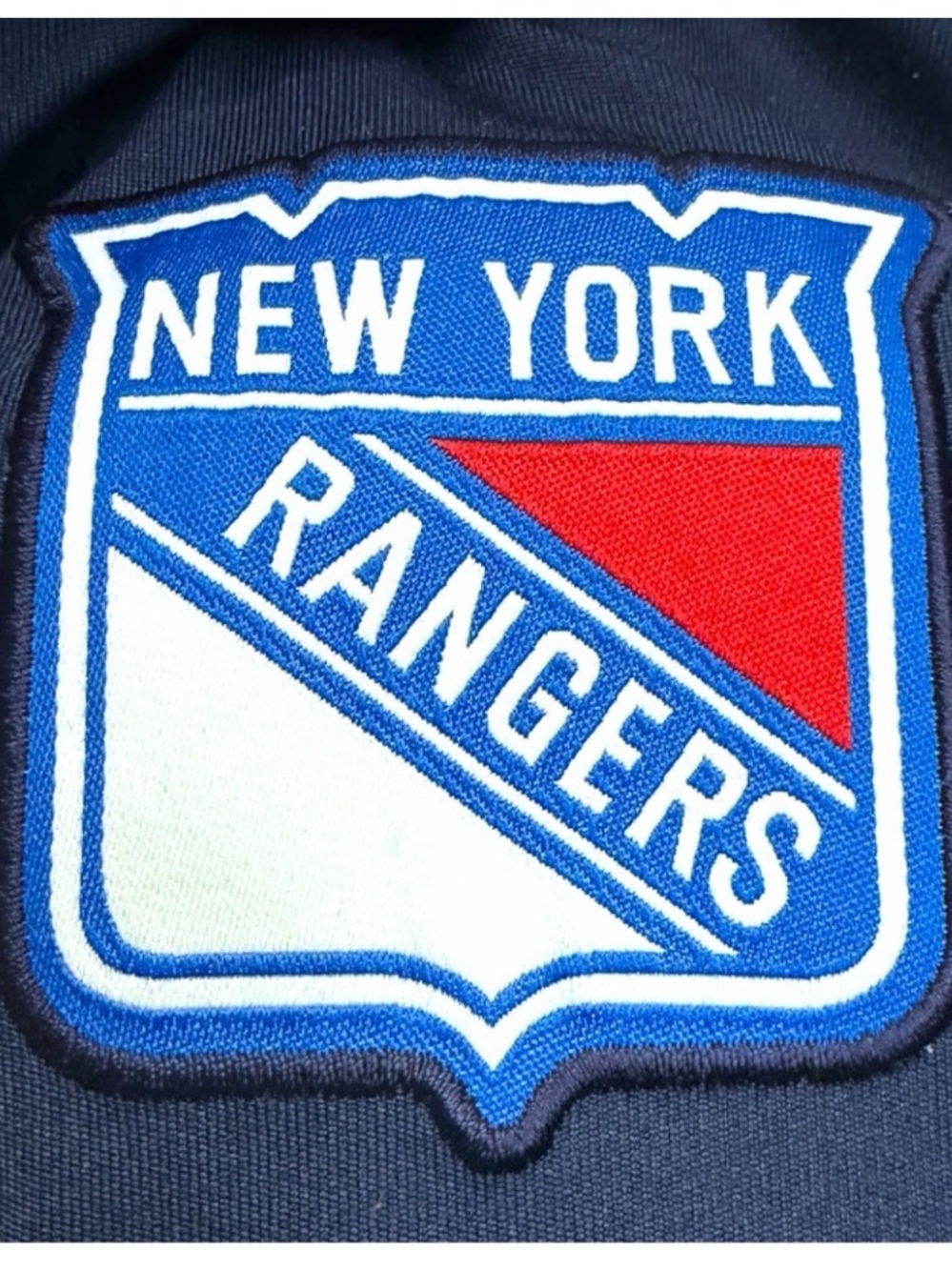 Reebok NHL New York Rangers Center Ice Statement Performance Polo Navy Red L - Picture 5 of 10